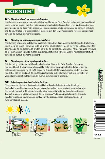 Salat Pluk blanding Baby Leaf