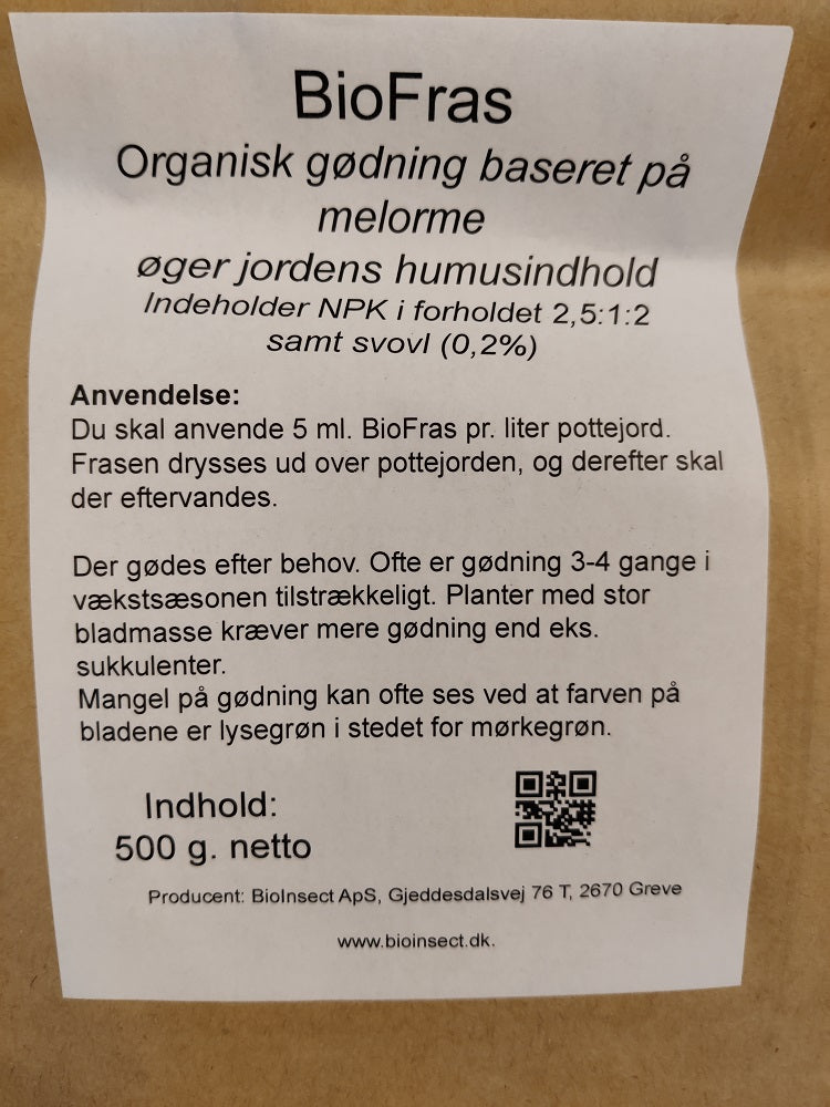 BioFras 500g organisk gødning