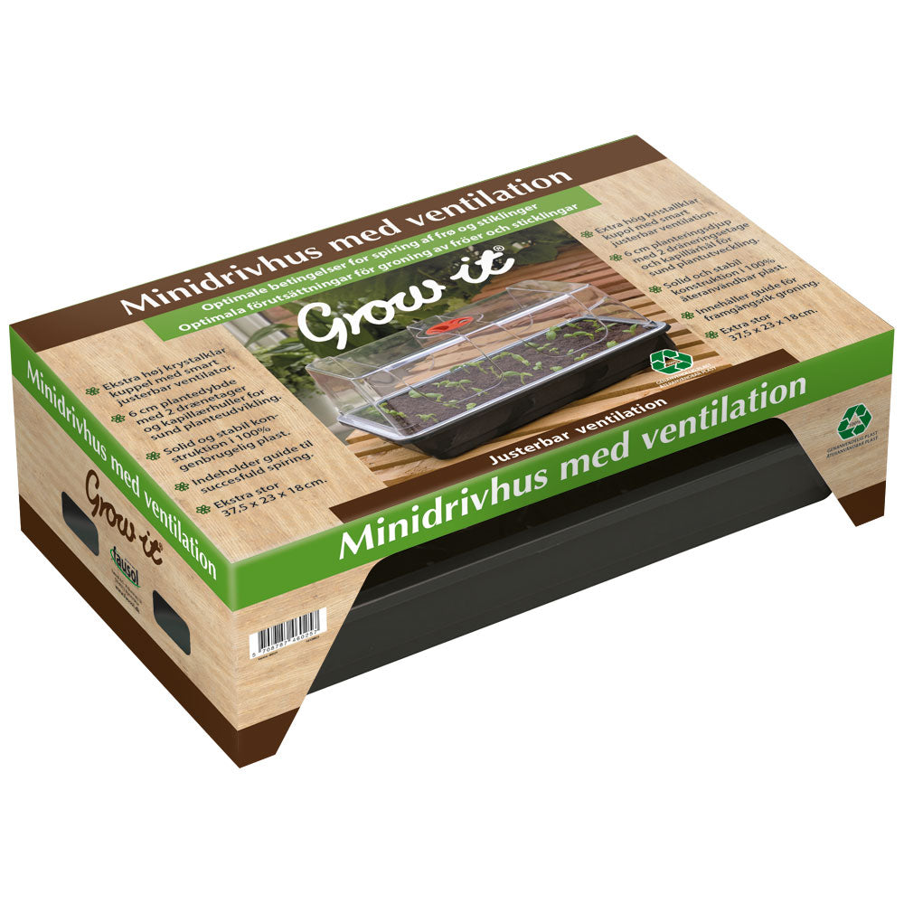 Minidrivhus m ventilation